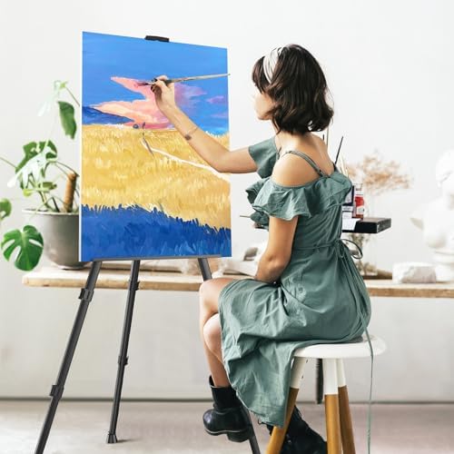 Art Painting Display Easel Stands - Portable Adjustable Floor Artist Easels - Image 7
