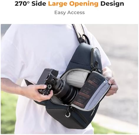 K&F CONCEPT Camera Sling Bag, Compact Crossbody Backpack, 10L - Image 2