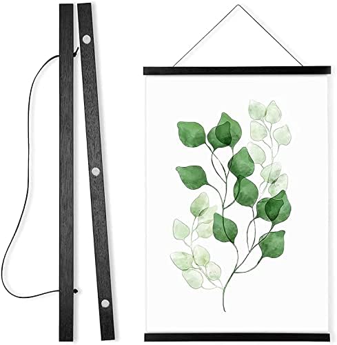 WITCOLOR Magnetic Poster Hanger Frame, Black Magnet Poster Frame 18x24 18x12 18x18 for Posters, Kids Paintings, Photos, Maps, Scrolls, Picture, Canvas Works and Art Prints(18") by WITCOLOR