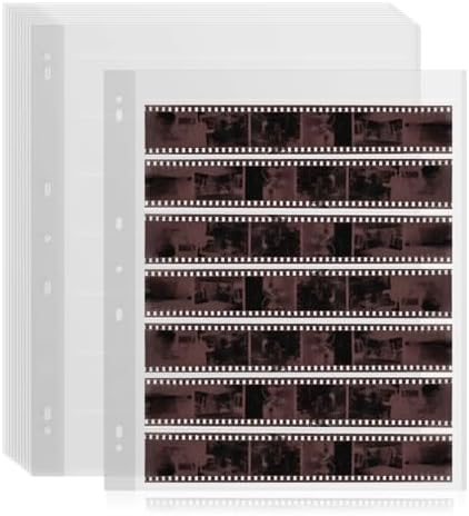 25 Pcs 35mm Film Negative Sleeves Film Negative Storage Presentation Materials 35mm Size Negative Pages Holds Seven Strips of Six Frames Help You Collect and Organize Film by KDIMSY
