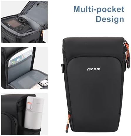 MOSISO Camera Bag, Crossbody Shoulder Bag Padded Camera Case with Lens Kit - Image 5