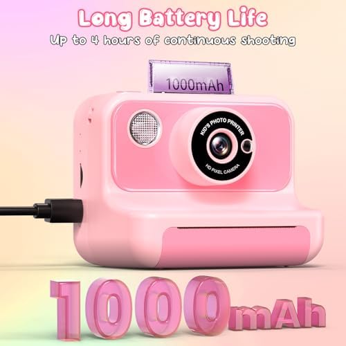 Kids Camera Instant Print, Kids Camera 1080P HD Video Digital Camera - Image 4