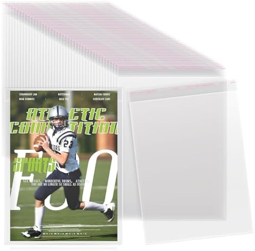 Feifeiya 80 Pcs Magazine Sleeves for Collectors Clear Magazine Protectors by Feifeiya