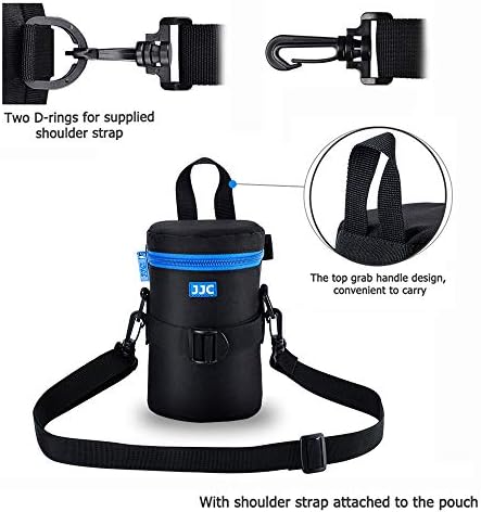 JJC Camera Lens Case Pouch, Padded Bag Fits Lens up to 3.1 x 6.1 (D x L) - Image 2