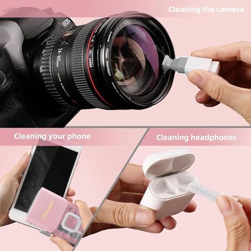 Keyboard Cleaning Kit, All-in-One Laptop & Computer Screen Cleaner, Pink - Image 4