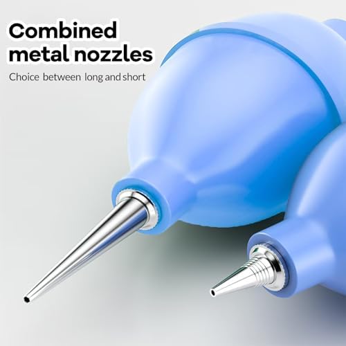 Strong Air Blower Blaster Pump Dust Cleaner Include Micro Fiber Cleaning Cloth, Bulb Blower for Digital SLR Lens Sensor LCD Screens Musical Instruments Keyboards Telescope Filtersl(Blue) - Image 5