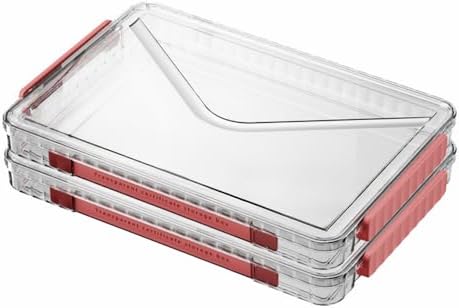 Clear Storage Box with Latch, 2 Pack, Stackable - Image 2