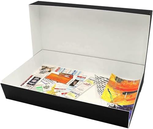 Lineco Museum Archival Storage Box, Drop Front, 11.75x18.25x3 in, Black - Image 5
