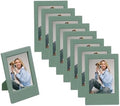 uxcell 8pcs Mini Picture Frames, 2.4 x 3.6 Inch Rectangular Film Photo Frame, Small Instant Film Photo Frame Holder for Tabletop Picture Display, Avocado Green by uxcell