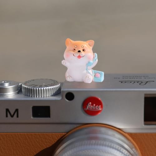 SLR Camera Hot Shoe Boot Cover Cap,Dustproof Hot Shoe Protector,Compatible with Sony Fuji Canon Nikon Pentax Leica (2pcs Shiba) - Image 2