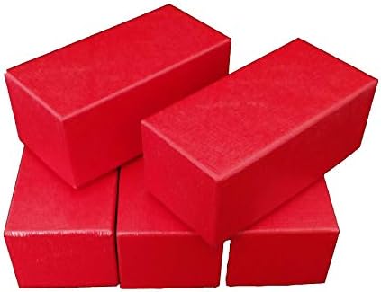 Guardhouse 4 ½" Single Row Storage Box for 2" Paper and Plastic Coin Holders 6 Pack Red by Guardhouse