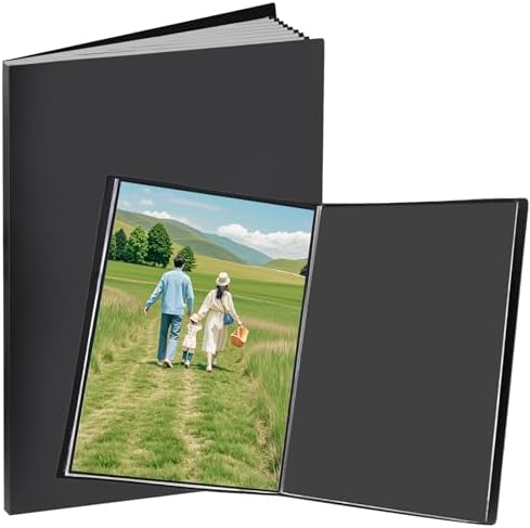 Large 13"x19" Art Portfolio Heavy Duty Binder with Plastic Sleeves, Portfolio Folder with 30 Clear Sheet Protectors, Display 60 Pages, Poster Binder， (medium（13x19in）) by Unknown