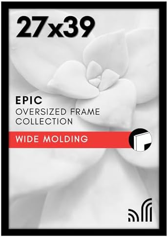 Americanflat 27x39 Poster Frame - Engineered Wood - Black by Americanflat