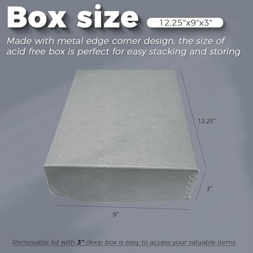 Lineco 9x12 Clamshell Archival Folio Storage Box, 3" Deep, Pack of 2 - Image 3