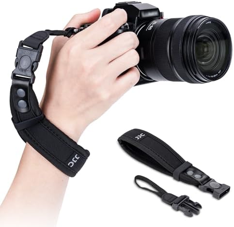 Upgraded Quick Release Soft Neoprene Camera Hand Wrist Grip Strap with Sliding Lock for Canon EOS R5 R6 Mark III II V R1 R RP R3 ZR Z5II Z6III Z6II Z50II Z9 P1100 A1 II A9III XM5 XT50 GFX100RF S1R II by Kiorafoto