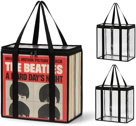 Evelots Vinyl Record Storage Bags, 3 Pack, Holds 108 LP Albums by Evelots