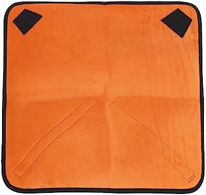 PATIKIL Camera Protective Wrap, 20"x20" Lens Wrap Cloth with Thick Protective Neoprene, Lens Pouch Bag with Hook and Loop for Lens, SLR, Black Orange - Image 4