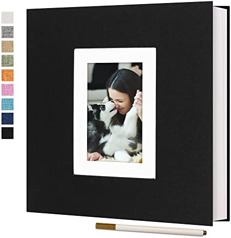 Vienrose Self Adhesive Photo Album 40 Pages for Wedding, Baby Growth, Black by Vienrose