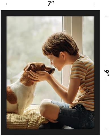 Americanflat 7x9 Picture Frame - Slim Molding - Black - Image 2