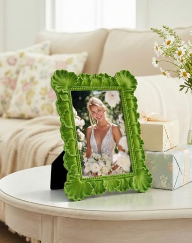 Cute Picture Frame 4x6 for Portraits Wedding Photos,Lawn Green - Image 2