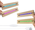 4Pcs Rectangle Wood LED Light Stand Display Base for Plexiglass Acrylic by Lyshujli