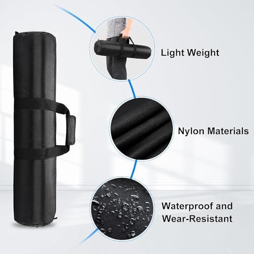 47x8x8 inch/120x20x20cm Tripod Carrying Case Heavy Duty Oxford Photographic Package Bag with Shoulder Strap Padded for Light Stand, Tripods, Monopods, Umbrellas, Softbox, Boom Stands - Image 6