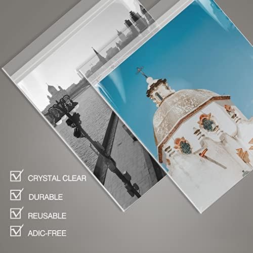 50 Pack 10x13 Inch Acid-Free Crystal Clear Plastic Sleeves for Art Prints - Image 3
