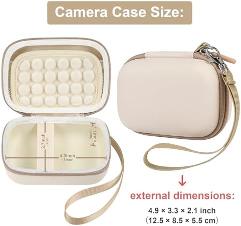 Leayjeen Small Camera Case for Canon PowerShot ELPH/IXUS - White - Image 2