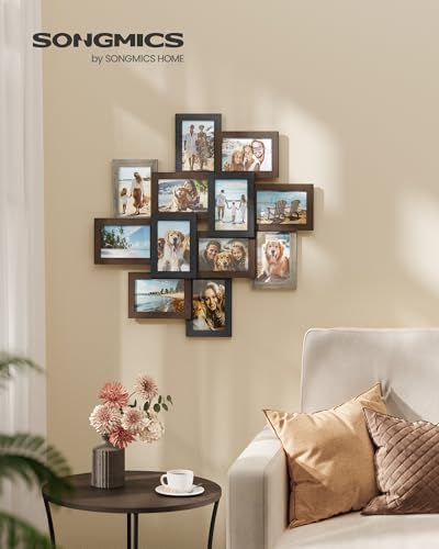 SONGMICS 12-Pack 4 x 6 Collage Picture Frames with Glass Front - Image 2