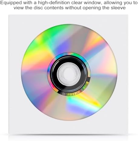 200 Pack Paper CD DVD Sleeves, White - Image 4