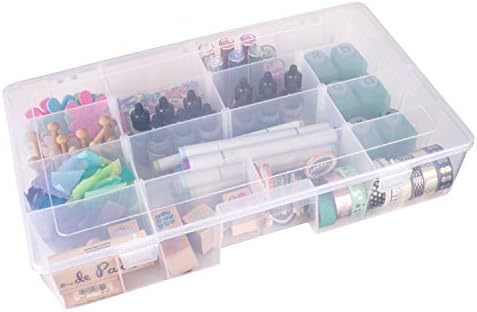 ArtBin 6980AG XL Solutions Box with Dividers, Art & Craft Organizer, [1] Plastic Storage Case, Clear - Image 5