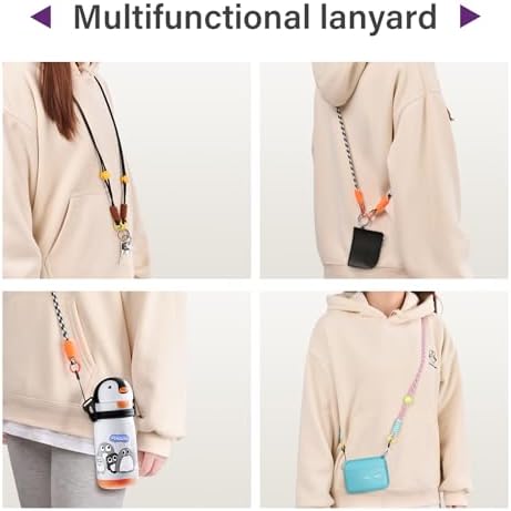 VOVMOEYA Camera Strap,Long Neck Strap for Fujifilm Mini 12/11/9/8/7+,Shoulder Strap camera strap Long Crossbody Lanyard for photographer Camera/Badge Holder/Keys/Wallet Multi-Function Lanyard(Purple) - Image 3