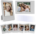 2x3 Photo Frames for Instax Mini EVO 13 12 Liplay SE Link 3 Camera Film, 3-inch Small Picture Frame for Mini 11 40 41 90 99 7+ Photo with Clear Protective Film (8-Packs Grey) by HIYQIN