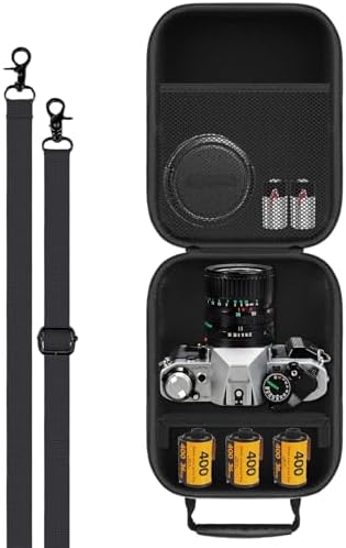 Film Camera Case for Canon AE-1 35mm & 50mm /Rebel 2000 Travel Storage Bag - Image 3