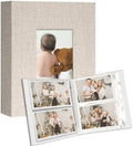 Vienrose 4x6 Small Photo Album, 2 Pack, 200 Photos, Beige by Vienrose