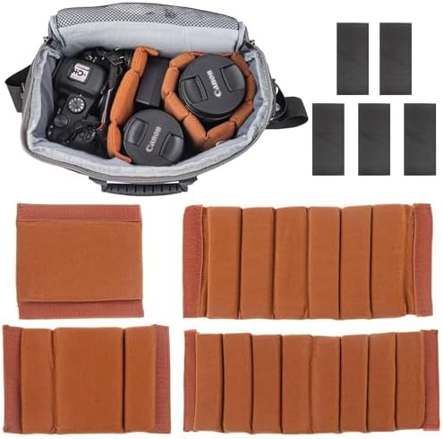 Framendino,4 Pack Camera Bag Case Insert Partition Divider Dividers Inserts by Framendino