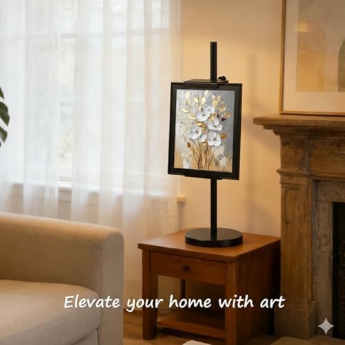 Adjustable Tabletop Easel Stand for Picture Frames, Picture Easels for Display, Gold Easel, Picture Frame Stand, Adjustable Art Easel.(18inch,Black) - Image 4