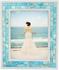 Beach Picture Frame 8x10 Blue,Mother of Pearl Picture Frame,1pc by GIFTME5