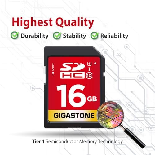 GIGASTONE 16GB SD Card 2-Pack UHS-I U1 Class 10 SDHC Memory Card High-Speed up to 80MB/s Full HD Video Compatible with SPYPOINT TACTACAM WOSPORTS Trail Camera, with 2 Mini Cases - Image 7