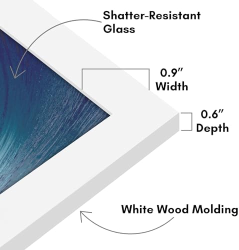Americanflat 8x8 Picture Frame - Engineered Wood - White - Image 3