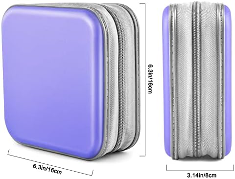 48‑Capacity Hard Plastic CD/DVD Binder for Car, Home & Travel - Image 6
