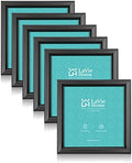 LaVie Home 4x4 Picture Frames (6 Packs, Black) Simple Designed Photo Frame with High Definition Glass for Wall Mount & Table Top Display, Set of 6 Classic Collection by LaVieHome