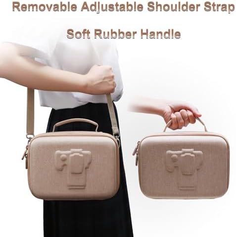 Small Camera Case Bag for Canon EOS Rebel T7/R50//R100 DSLR Camera Beige - Image 6