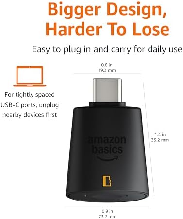 Amazon Basics Micro SD Card Reader USB-C 3.0, High Speed Data Transfer up to 200MB/s, Compatible with Smartphones, Tablets, Laptops - Image 3