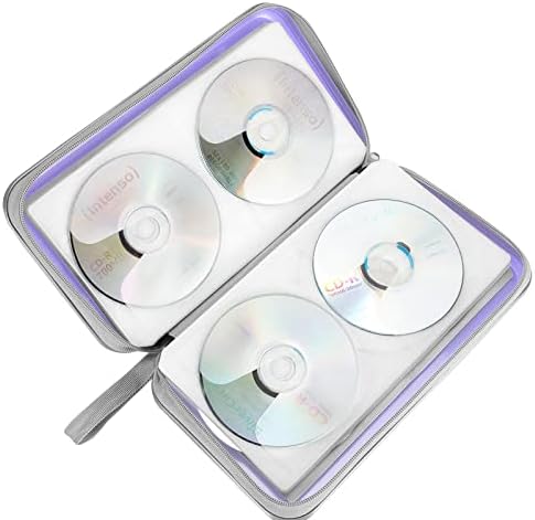 Siveit CD DVD Cases 96 Capacity Disc Storage Binder for Car(Lavender) - Image 5