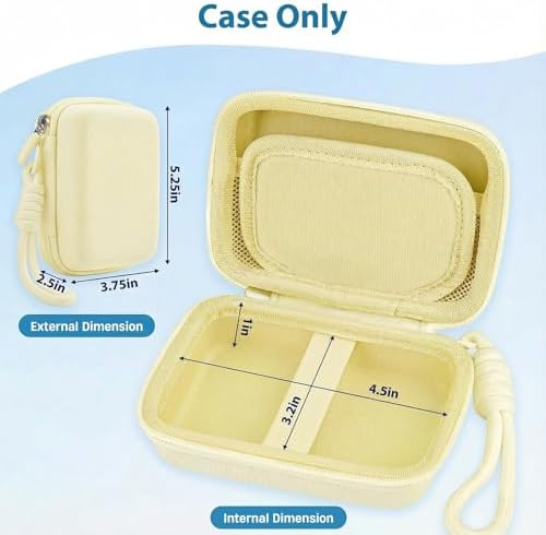 Digital Camera Case for Kodak PIXPRO FZ55/FZ45/CAMKORY, Pale Yellow - Image 4