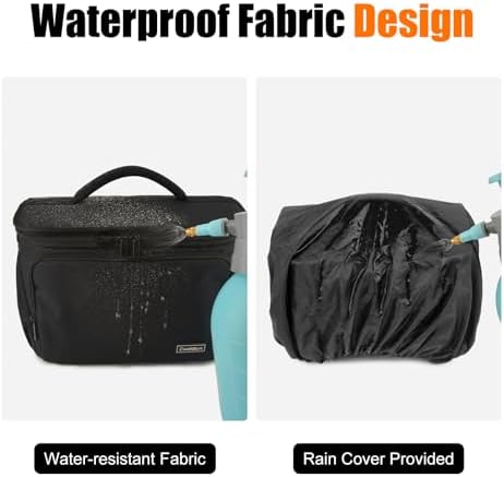 Cwatcun Camera Crossbody Shoulder Messenger Case, DSLR/SLR/Mirrorless Travel Photography Sling Bag with Tripod Holder and Rain Cover for Canon, Nikon, Sony, Fuji Cameras, Lens and Accessories - Image 5