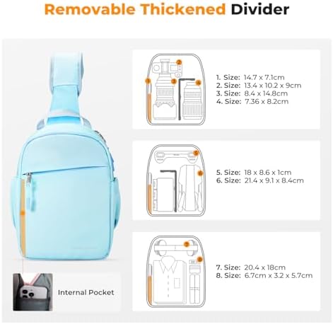 K&F CONCEPT Camera Sling Bag, Compact Crossbody Bag for DSLR Mirrorless - Image 2