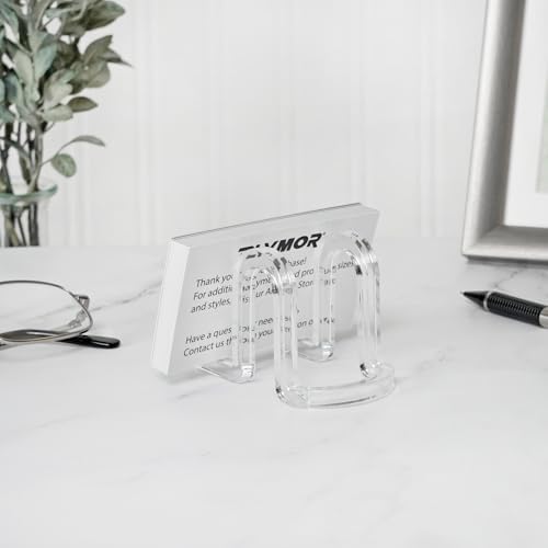 Plymor Clear Acrylic Ribbon-Style Display Easel, 1.875" H x 1.75" W x 2.625" D (6 Pack) - Image 3