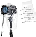 4 Pack Clear Waterproof Camera Rain Cover with a Lens up to 11" by Kiorafoto